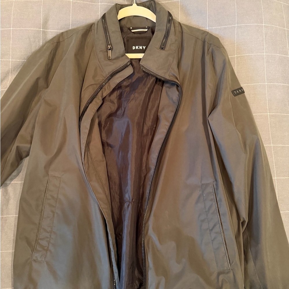 DKNY Men's Charcoal Windbreaker